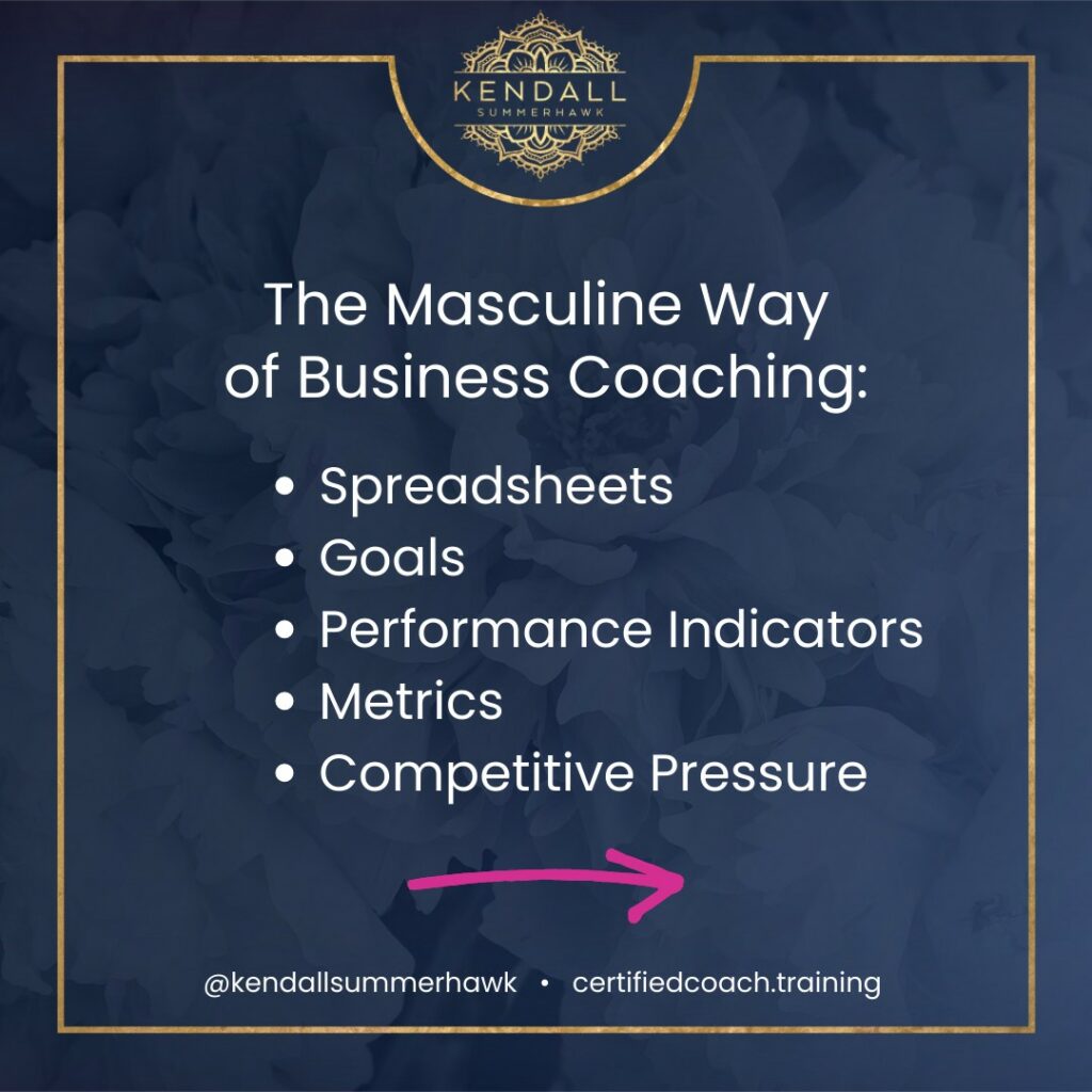 Masculine Business Coaching Chart